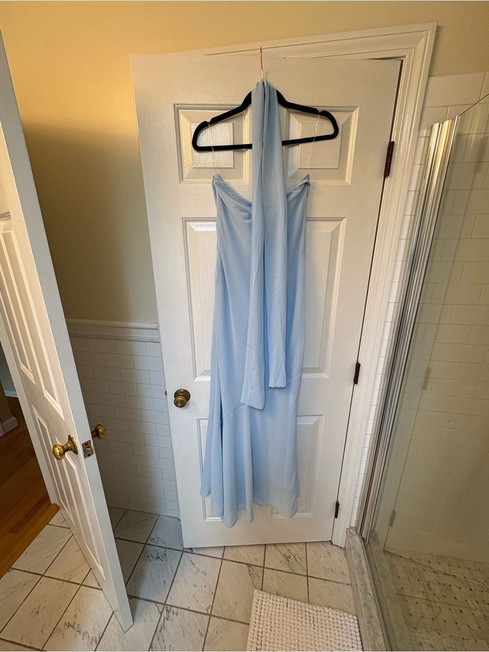 Peppermayo Light Blue Halter Maxi Dress - Picture 3 of 6